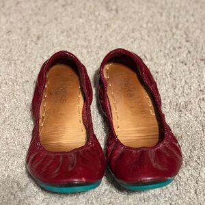 Tieks Patent Ruby Red Ballet Flats